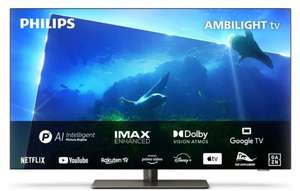 Philips Ambilight OLED808 164 cm (65 Pulgadas) Smart 4K OLED TV | UHD y HDR10+ | 120Hz | Engine P5 AI Picture | Dolby Atmos HDMI 2.1