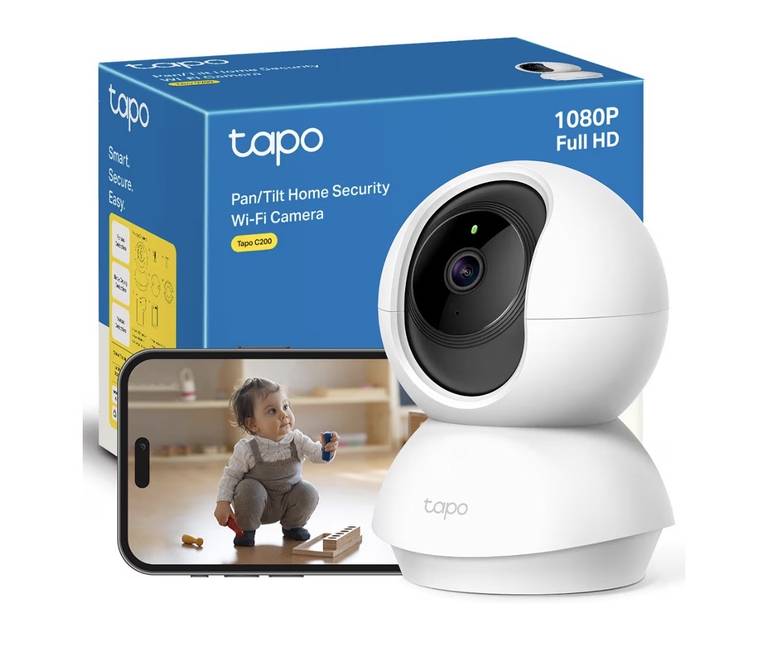 Tapo C200 – Cámara de Vigilancia WiFi Interior 360º, 1080p, Detección IA