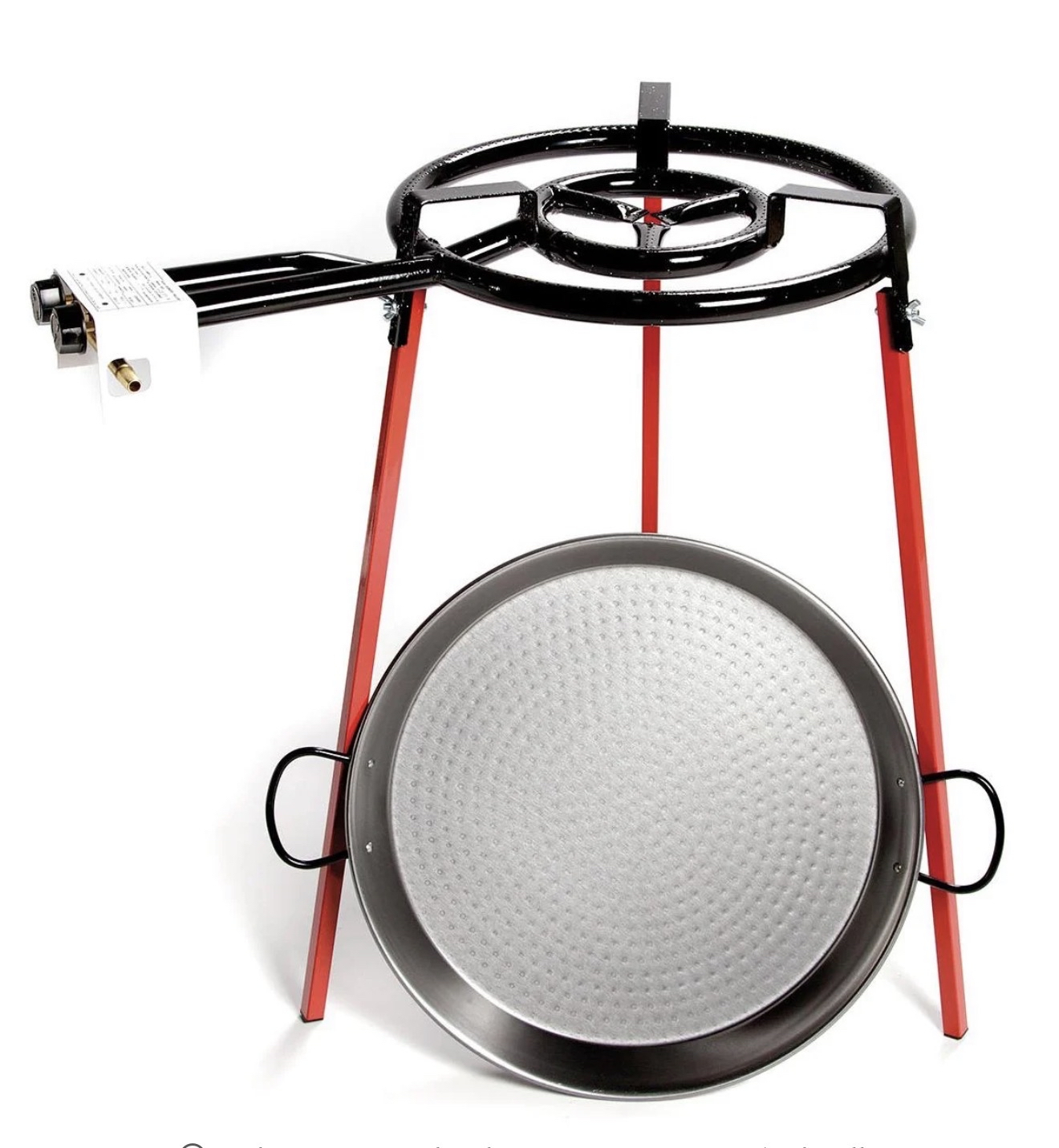 Quemador 40 cm + Paellera 42 cm + Tripode VAELLO LA VALENCIANA - Gris