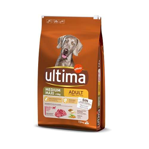 ULTIMA alimento para perros adultos con buey bolsa 7.5 Kg
