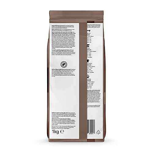 Marca Amazon - Solimo Café intenso en grano, 2 kg (2 packs de 1 kg) - Certificado por Rainforest Alliance