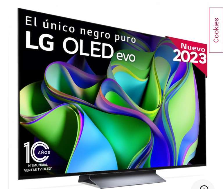 TV LG OLED evo 4K de 77'' C3, Procesador Máxima Potencia, Dolby Vision / Dolby ATMOS, SmarTV webOS23