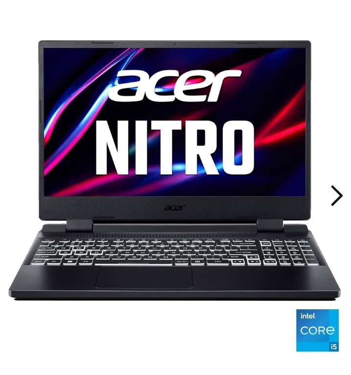 Portátil Gaming Acer Nitro AN515-58, i5 12500H, 16GB, 1TB SSD, FHD, 15,6" - 39,62 cm, W11, GeForce RTX 3060 - Negro