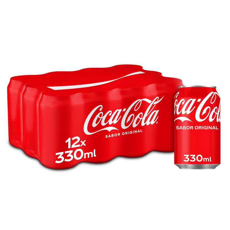 Coca-Cola- Pack de 12 latas, 330 ml