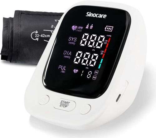 Monitor de presión arterial, tensiómetro y pulsómetro de doble uso de la marca Sinocare AES-U181