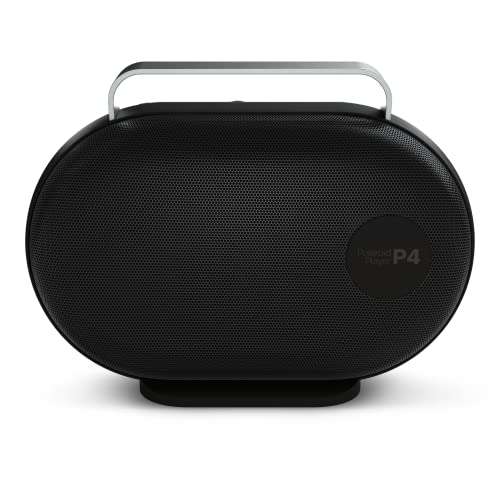 Polaroid Reproductor de música P4 (Negro) – Potente Altavoz Bluetooth inalámbrico para habitación Grande, 60W de potencia
