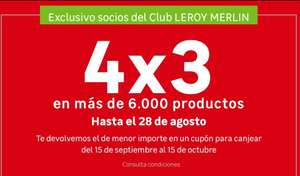 4x3 EN MAS DE 6.000 PRODUCTOS DE LEROY MERLIN