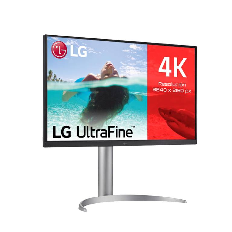 Monitor Profesional LG UltraFine 27UQ850V-W 27″ 4K UHD Nano IPS (USB-C 90W | HDR400 | DCI-P3 98% | Ergónomico | Blanco/Plata)