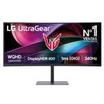 LG 34G630A-B - Monitor Gaming Ultragear 34”, VA (3440 x 1440), 21:9, 240Hz, 1ms, HDR10, FreeSync Premium, DisplayHDR 400, Altavoces 5W
