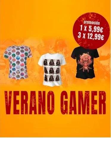Promoción camisetas de videojuegos 3x12,99€