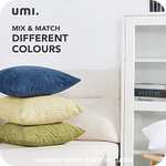 Amazon Brand - Umi Funda de Cojin Decoracion para Salon Suave 2 Piezas 50x50cm Beige