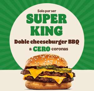 Doble Cheeseburger BBQ Gratis Por Ser Super King