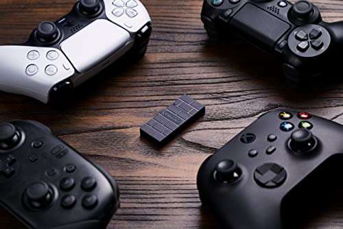 8Bitdo - Wireless USB Adapter 2 for Switch OLED, Windows PC, Mac and Raspberry Pi, PS5, PS4, Switch Pro Controller and More (Windows)