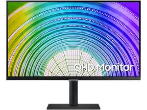 Monitor - Samsung LS27A600UUUXEN, 27", WQHD, 5 ms, 75 Hz, FreeSync, HDR 10, 300 cd/m², Negro