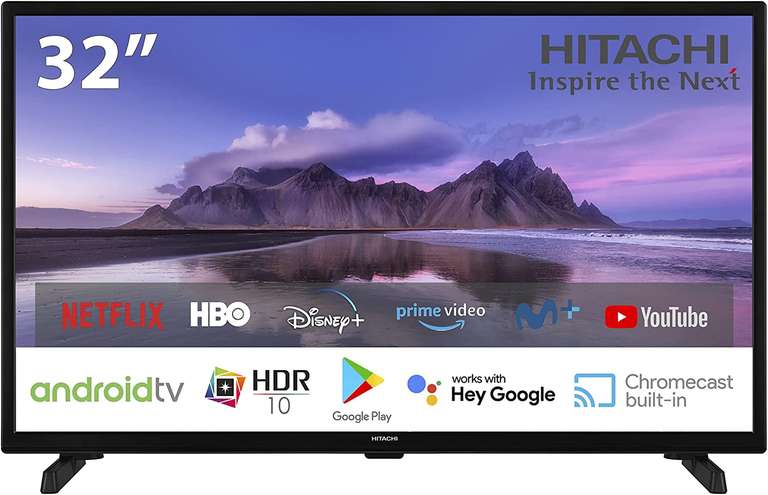 Tv Hitachi 32" LED HD 32hae2351 Android Smart Tv HDr10.