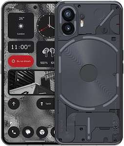 Nothing Phone (2): 256GB+12GB RAM,, cámara doble 50MP, OIS,pantalla LTPO OLED 6,7”, batería 4700 mAh, resistente al agua IP54