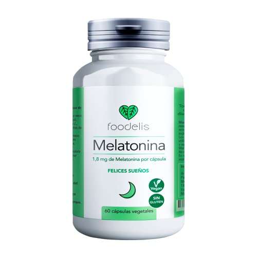 Melatonina pura 1,8mg | 60ud | fórmula premium | rápida conciliación del sueño