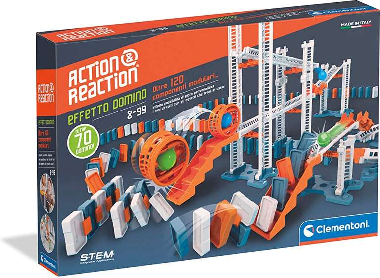 Clementoni - Acción & Reacción Efecto Domino Construcciones