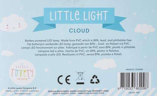 A Little Lovely Company LTCW025 - Lámpara en forma de nube (otra en descripción)