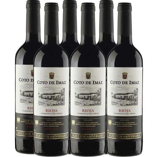 Selección Aniversario vino tinto reserva DOCa Rioja Caja 6 botellas 75 cl