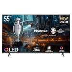 Hisense 55E7NQ Pro - QLED Gaming TV, 55 Pulgadas Televisor, VRR 144Hz HSR 240 fps, AMD Freesync Premium Pro (2024)