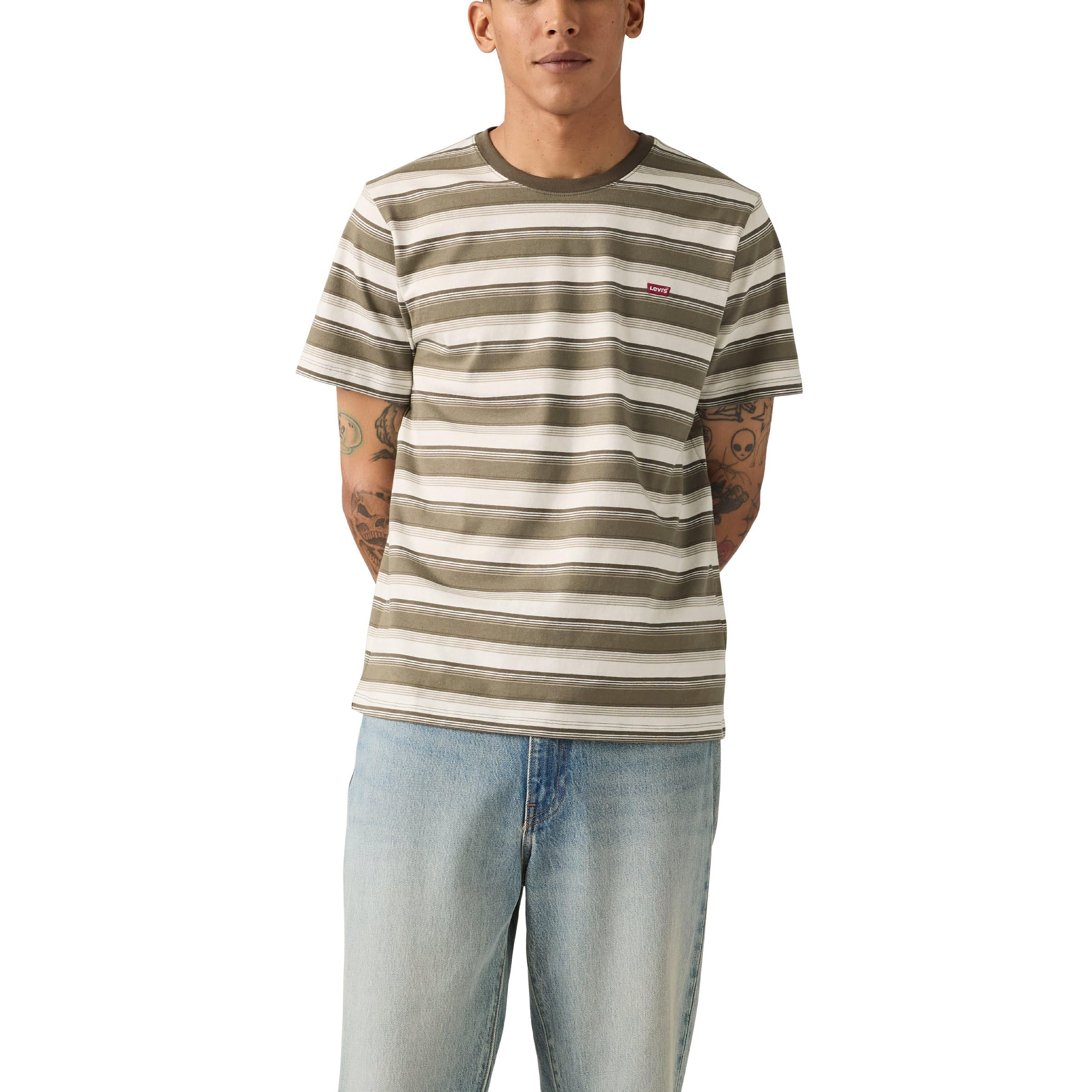 Levi'S SS Original Housemark - Camiseta para Hombre con Logotipo de Chesthit - Talla S - Prime Day Anticipado