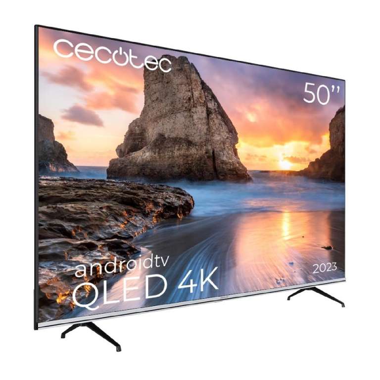 Televisor QLED 50'' Smart TV V1 Series VQU10050. 4K UHD, Android 11, Diseño Frame.