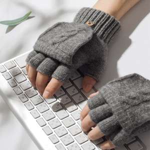Guantes sin dedo, ideal para los que trabajan con ordenador