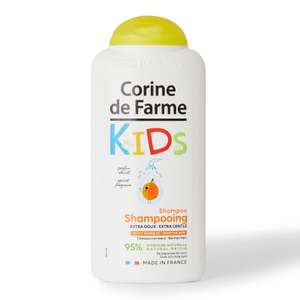 Bote de champú para niños con piel sensible con 95% ingredientes naturales (300ml)-CORINE DE FARME