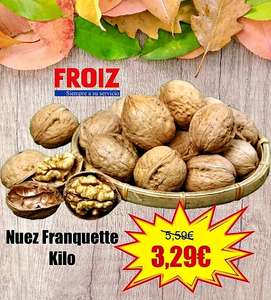 Nuez variedad Franquette a 3,29€ el Kilo en Froiz