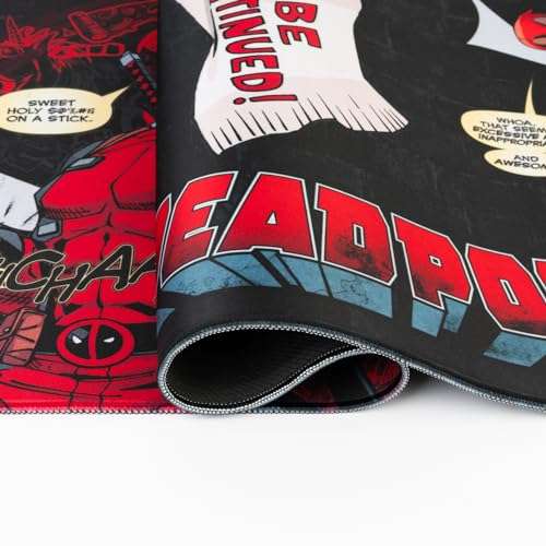 Grupo Erik Alfombrilla ratón Marvel Deadpool - Alfombrilla Gaming Marvel - Mousepad XXL - Alfombrilla XXL/Alfombrilla Escritorio