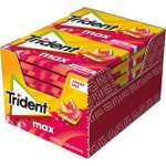 Trident Max Melocotón y Sandía - Chicles sin Azúcar con Sabor a Melocotón y Sandía- Paquete de 12 Envases de 23 g