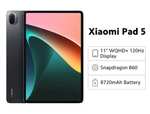 Xiaomi Mi Pad 5 6GB 256GB Tablet 120Hz Display 8720mAh Snapdragon 860 Global