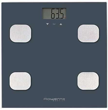 Rowenta Body Up BR2520 - medidor grasa corporal e IMC que almacena hasta 8 perfiles, con una gran pantalla LCD, hasta 150 kg