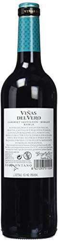 Viñas Del Vero Tinto Cabernet-Merlot - Vino D.O. Somontano - 6 botellas de 750 ml - Total: 4500 ml