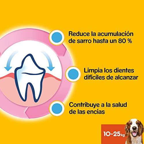 Pedigree Dentastix Snack Dental para la Higiene Oral de Perros Medianos (1 Pack de 56ud)