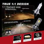 Suktrill H7 LED 18000LM lámpara para faros de coche, ultracompacta de ajuste directo, 200%, bombillas 6000K, juego de 2