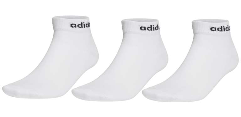 3 pares de calcetines Adidas: tobilleros o piquis. Gastos de envío gratis para miembros de adiClub.