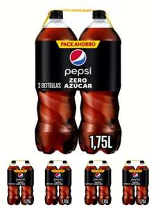 10 botellas Pepsi Zero 1.75L - 5x Bipack Botella [1'06€/ud]
