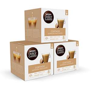 Nescafé Dolce Gusto Cápsulas Magnum, Café espresso cortado con un suave toque de leche, 3 cajas de 30 cápsulas - 90 Cápsulas