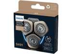 Recambio para afeitadora - Philips SH91/50, Cuchillas NanoTech Dual Precision, Autoafilables, Inox