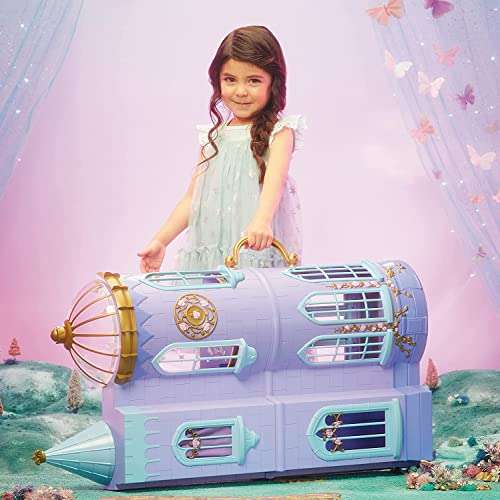 Aria MGA's Dream Ella Majestic Castle - Juguete para niños - Castillo portátil de Dos Pisos