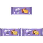 Milka Choco Moo, Galletas en Forma de Vaca Recubiertas con Chocolate con Leche de los Alpes, 120g (Paquete de 3)