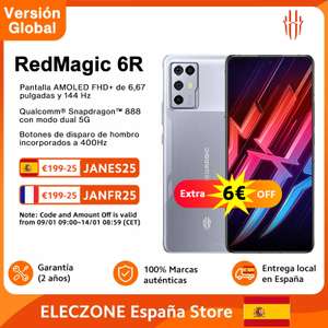 Nubia RedMagic 6R Snapdragon 888 12+256GB (envío desde España)