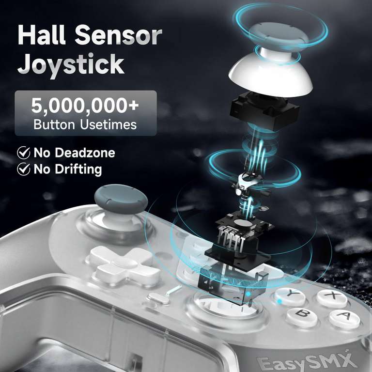 EasySMX T39 Controladores de Switch Inalámbricos con Joystick Hall