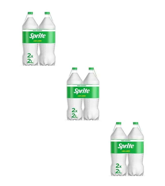 6 botellas Sprite Lima-Limón, Bajo en Azúcares y Calorías, 3x Pack 2 botellas de 2L. 1'05€/ud