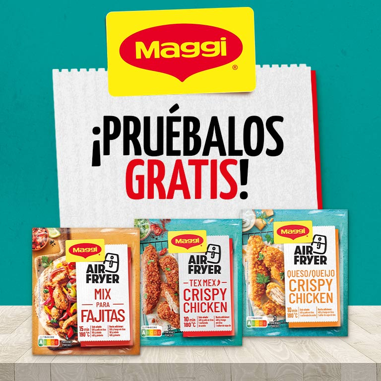 Prueba GRATIS Sazonadores Maggi Air fryer (Reembolso)