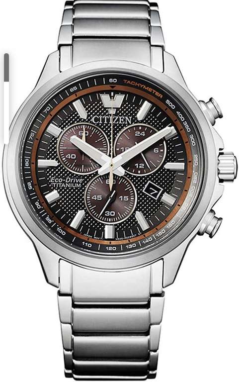 Reloj Cronógrafo Citizen Eco Drive Chrono Sport (Caja y brazalete super titanio y cristal zafiro).