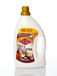 ORO Detergente líquido para lavadora - Jabón Coco y Melocotón 2,5 litros - 50 lavados