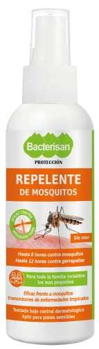BACTERISAN Spray Repelente de Mosquitos, Apto para pieles sensibles 100 ml